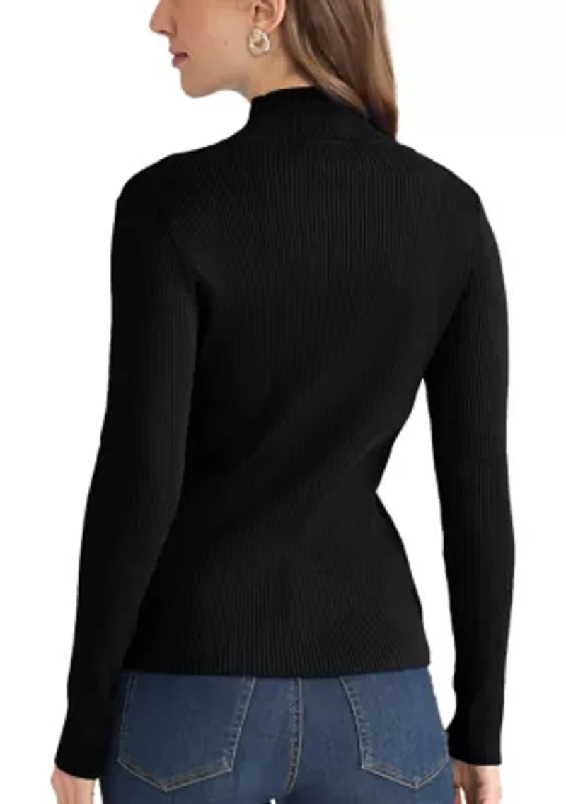 Women's Ribbed Turtleneck Sweater