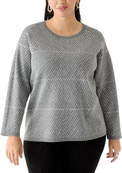 Plus Lurex Crew Neck Sweater