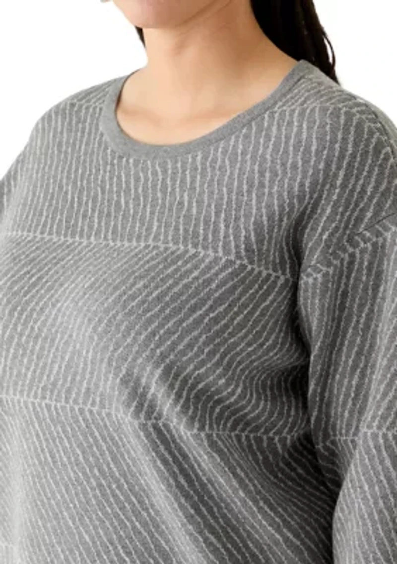 Plus Lurex Crew Neck Sweater