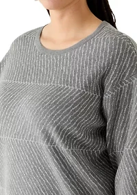 Plus Lurex Crew Neck Sweater