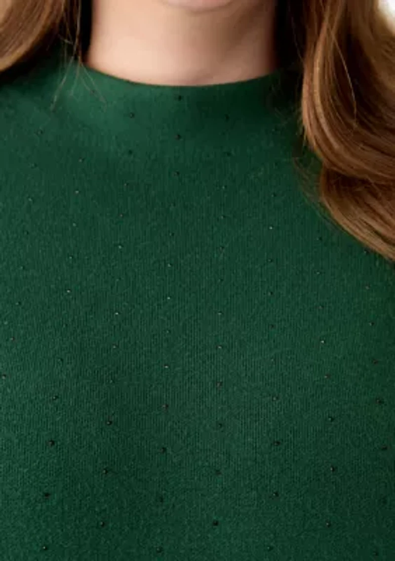 Plus Funnel Mock Neck Sweater