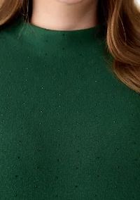 Plus Funnel Mock Neck Sweater