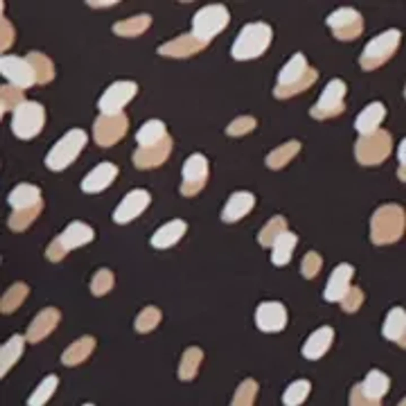 Women's Crew Neck Top with 3/4 Puff Cuffs – Basic Printed