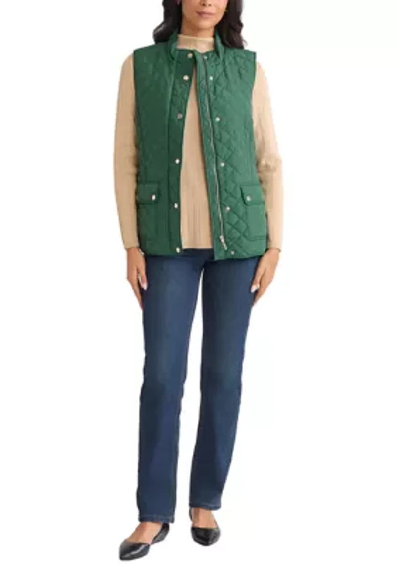 Petite Patch Pocket Vest