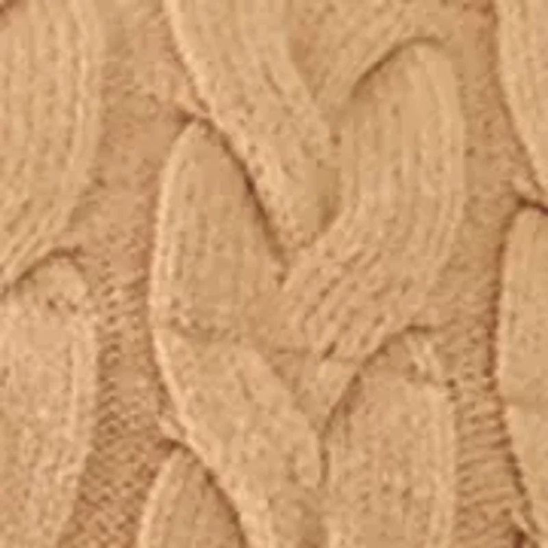 Petite Cable Zip Up Puffer Vest