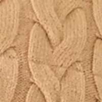 Petite Cable Zip Up Puffer Vest