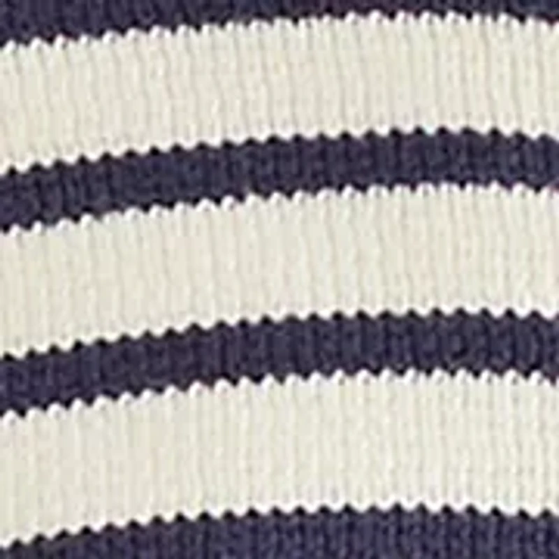 Women's Striped Cardigan with Patch Pockets