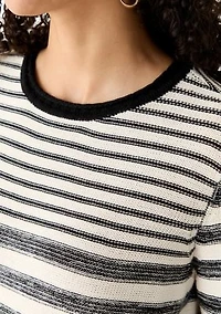 Women's Mixed Stripe Crew Neck Sweater
