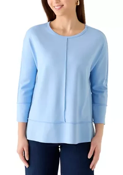 Petite 3/4 Dolman Sleeve Top