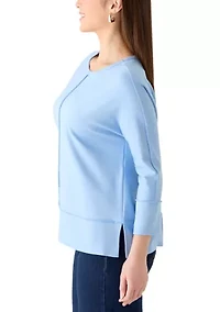 Petite 3/4 Dolman Sleeve Top