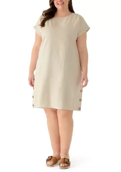 Plus Mini Swing Dress