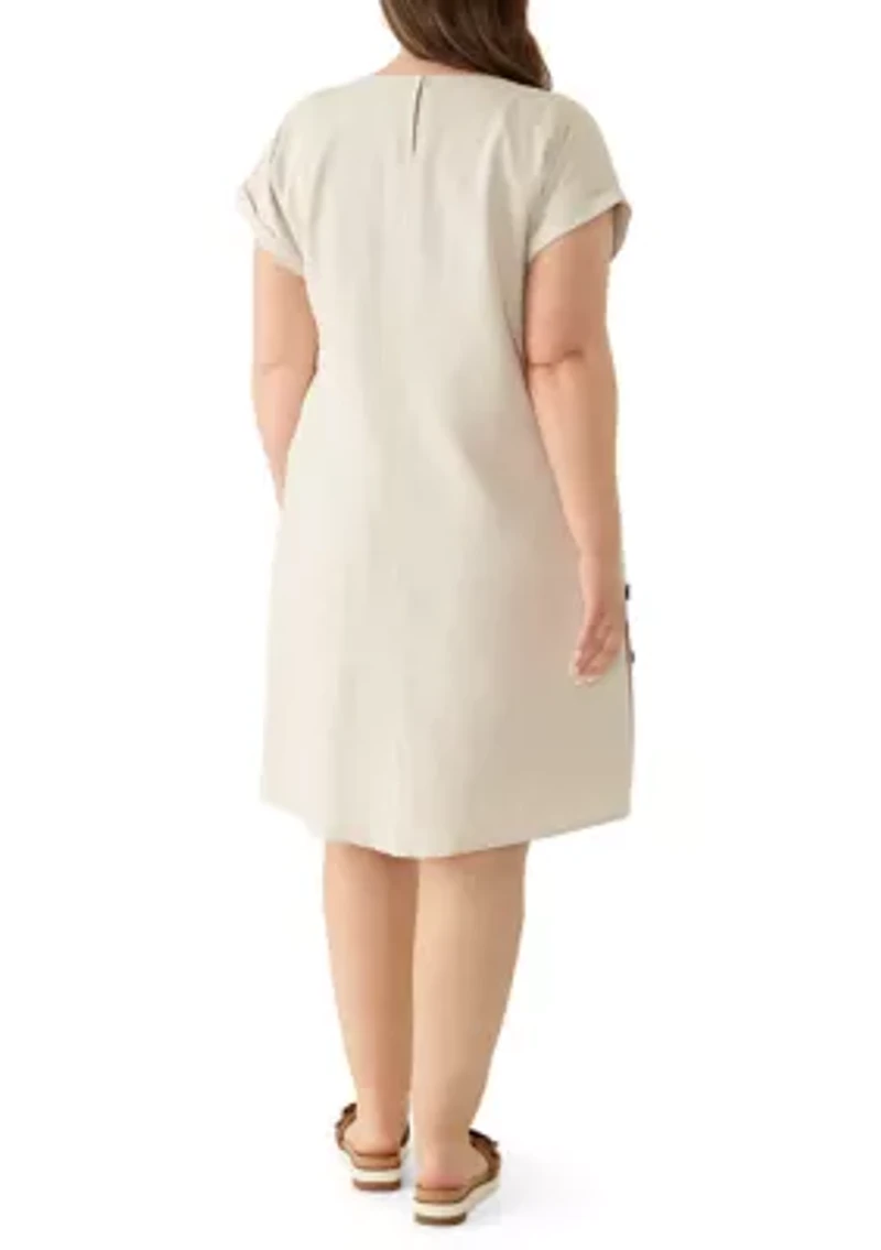 Plus Mini Swing Dress