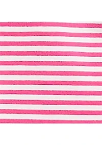 Petite Elbow Ruffle Sleeve Striped T-Shirt