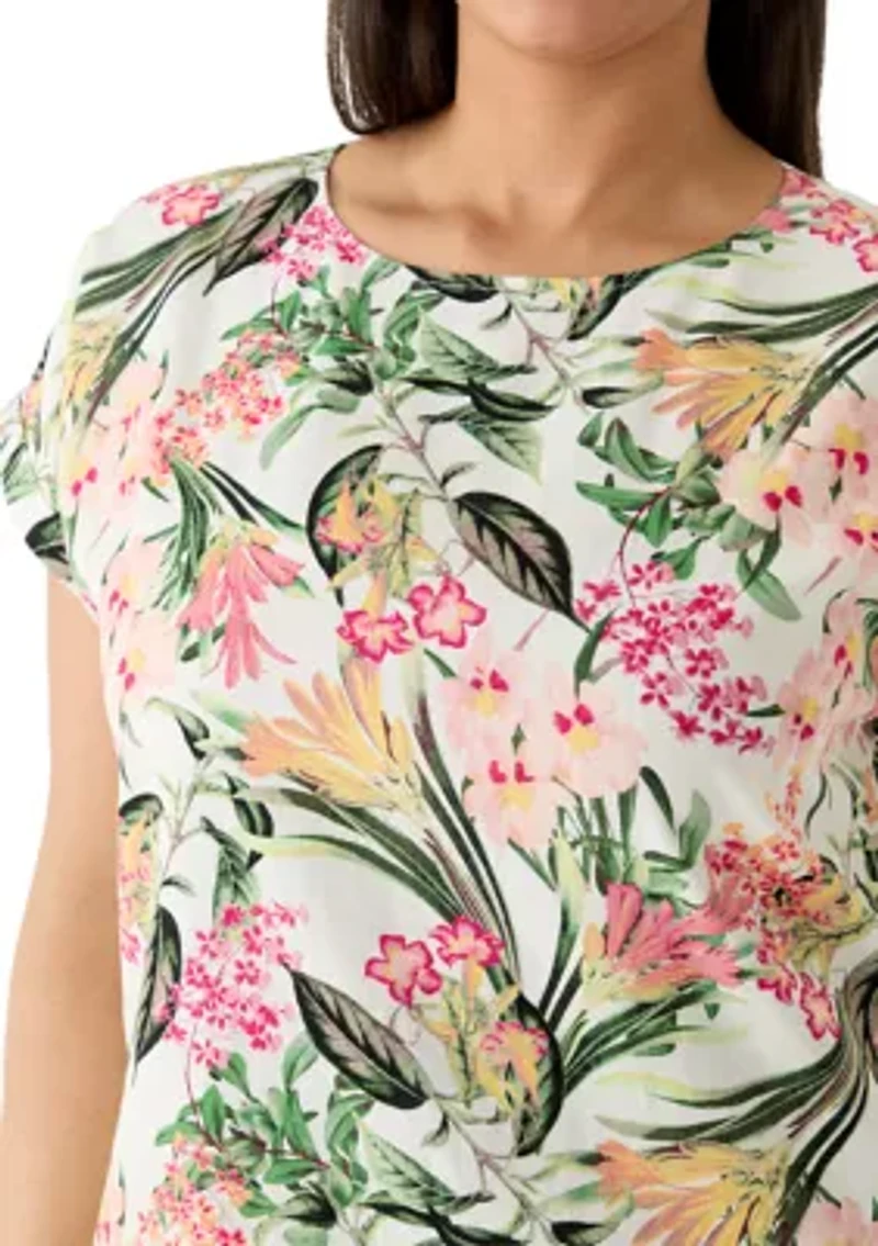 Plus Printed Swing Dress