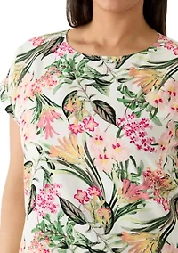 Plus Printed Swing Dress