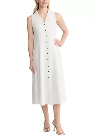 Women's Sleevless Linen Maxi Dress