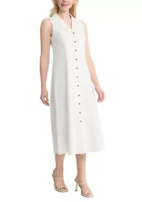 Women's Sleevless Linen Maxi Dress