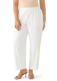 Plus Tie Front Pants