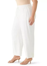 Plus Tie Front Pants