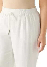 Plus Tie Front Pants