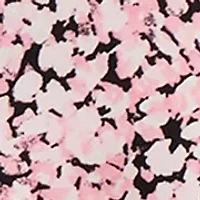 Petite 3/4 Sleeve V-Neck Print Top with Trim