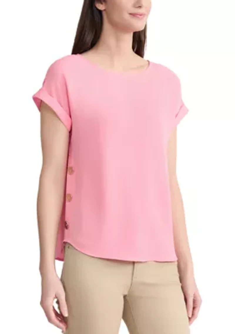 Women's Side Button Blouse