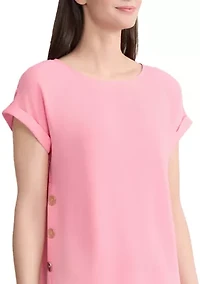 Women's Side Button Blouse