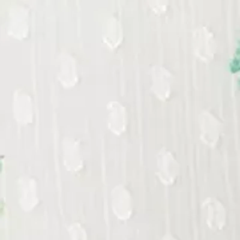 Plus Three-Quarter Sleeve V-Neck Clip Dot Tunic Top