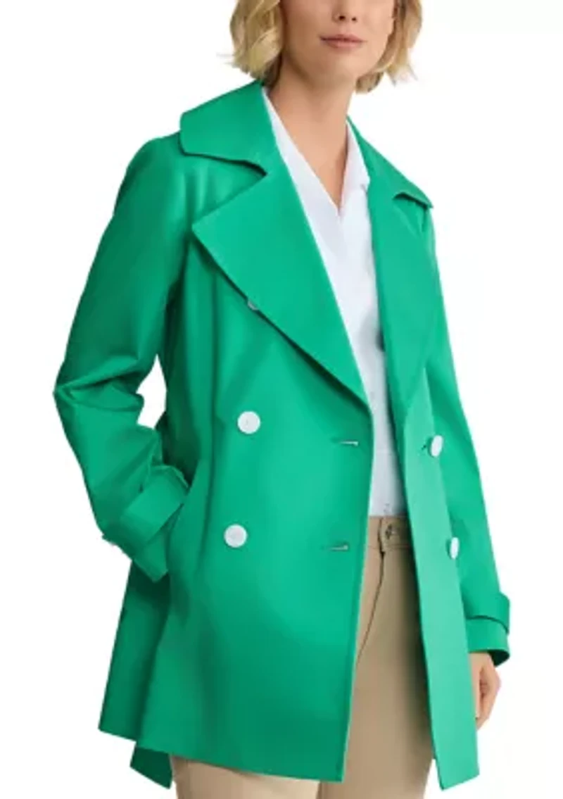 Women's Double Breasted Trench Jacket with Belt