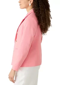 Petite Faux Tweed Jacket