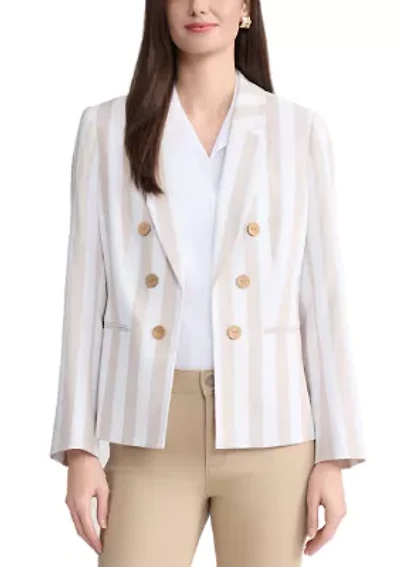Women's Faux Double Linen Jacket