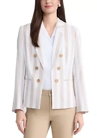 Women's Faux Double Linen Jacket