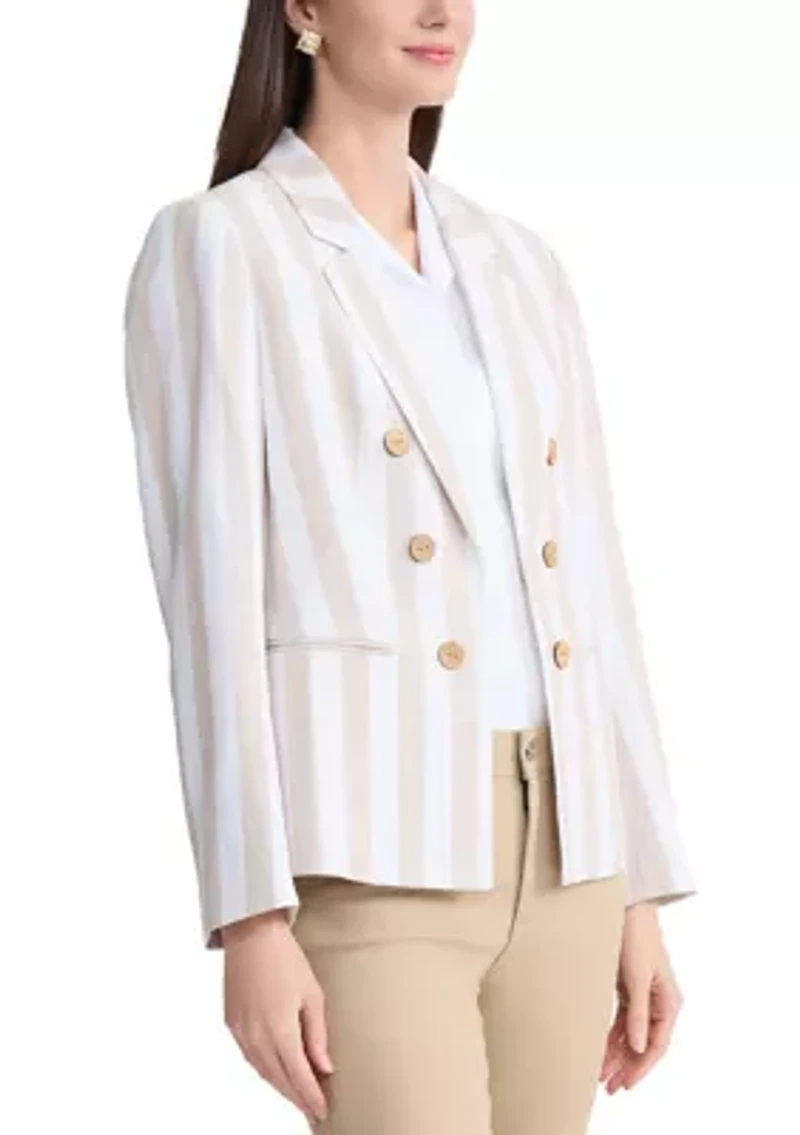 Women's Faux Double Linen Jacket