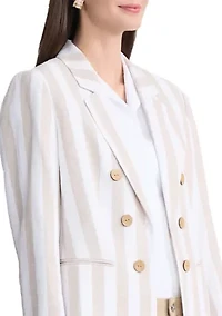 Women's Faux Double Linen Jacket