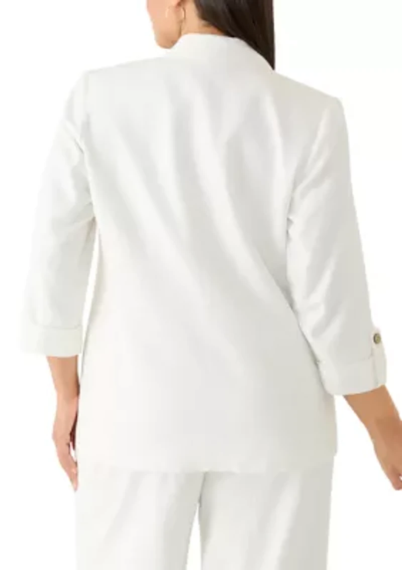 Plus Open Front Jacket