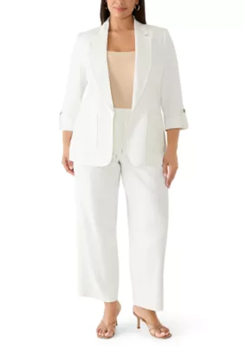 Plus Open Front Jacket