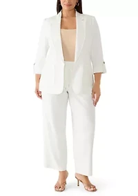 Plus Open Front Jacket