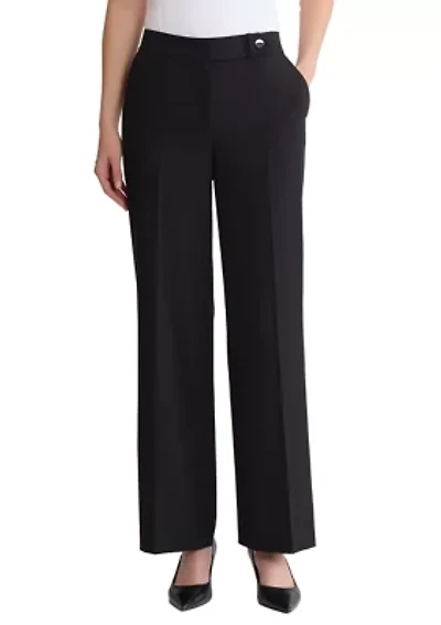 Women's Fly Front Slash Pocket Extended Tab Trouser