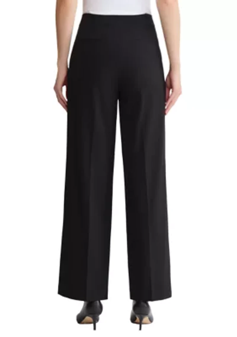 Women's Fly Front Slash Pocket Extended Tab Trouser