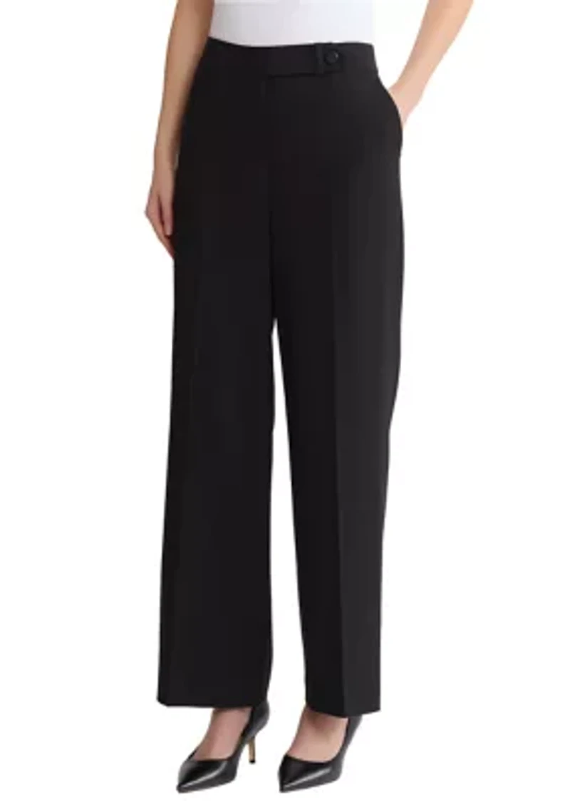 Women's Fly Front Slash Pocket Extended Tab Trouser