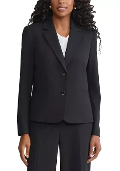 Women's 2 Button Notch Collar Jacket