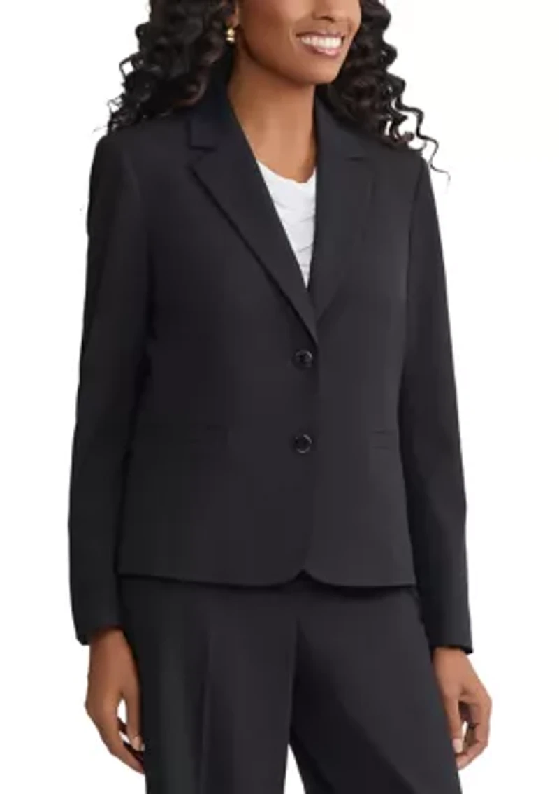 Women's 2 Button Notch Collar Jacket