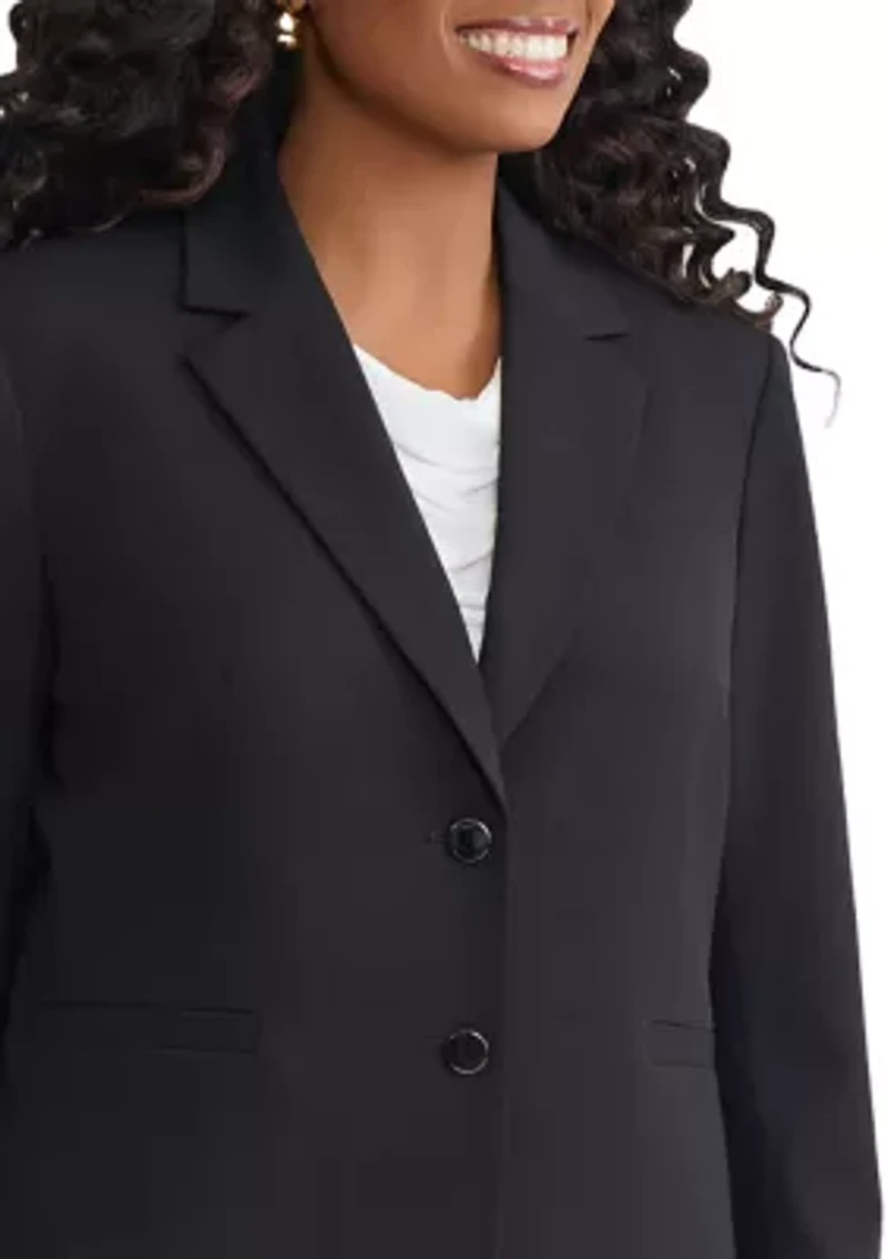 Women's 2 Button Notch Collar Jacket