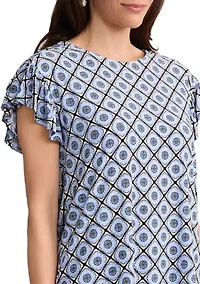 Petite Flutter Sleeve Top