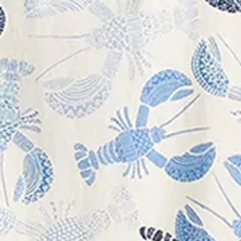 Women's Short Sleeve Lobster Print Dress