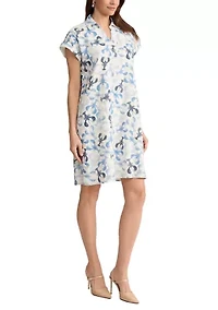 Women's Short Sleeve Lobster Print Dress