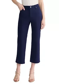 Petite Lexington Straight Denim Pants