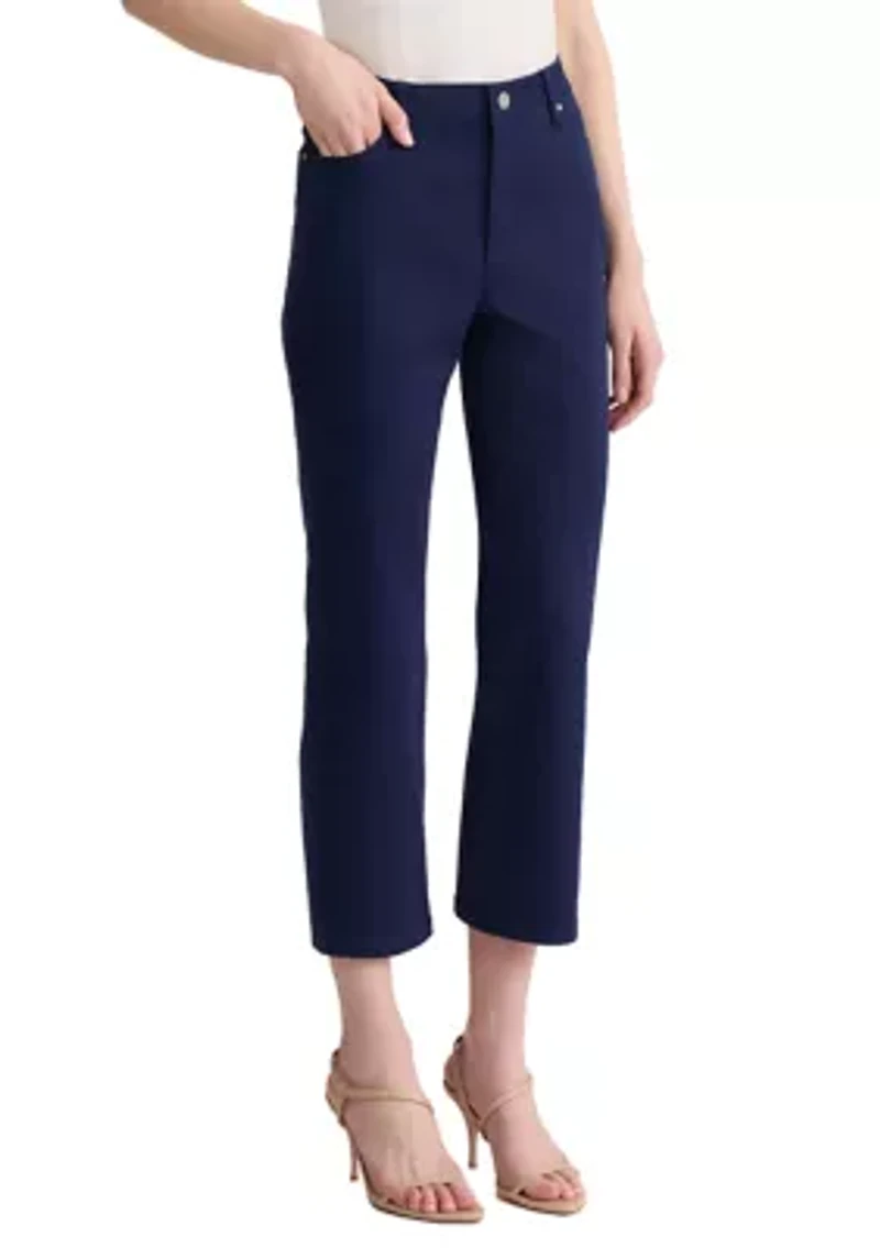 Petite Lexington Straight Denim Pants