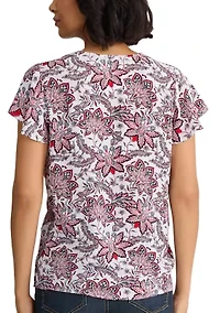 Women's Flutter Sleeve Blouse