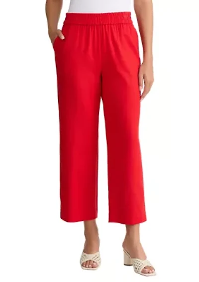 Women's Pull On Slash Pocket Crop Pants